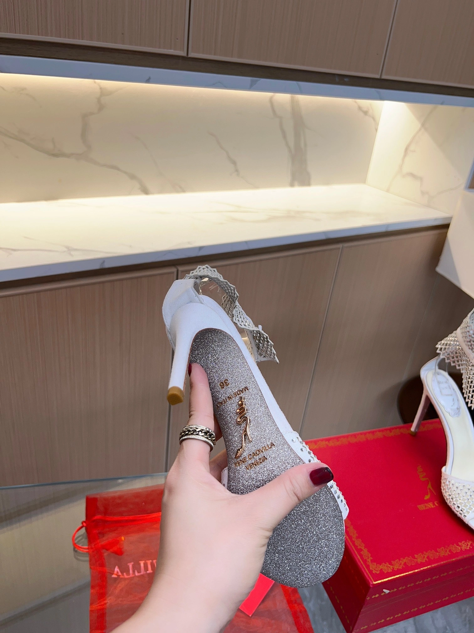 COCO-- R595 C11897-105-C001-V741 Heel height：9.5CM sheepskin item:D-X000F2840